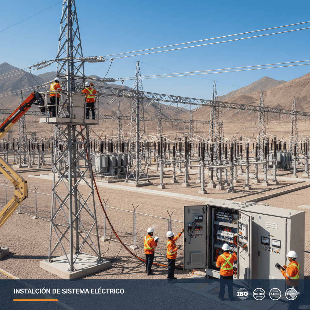 Instalación de Sistema Eléctrico - Instalaciones eléctricas industriales y subestaciones en proyectos de construcción B2B/B2G